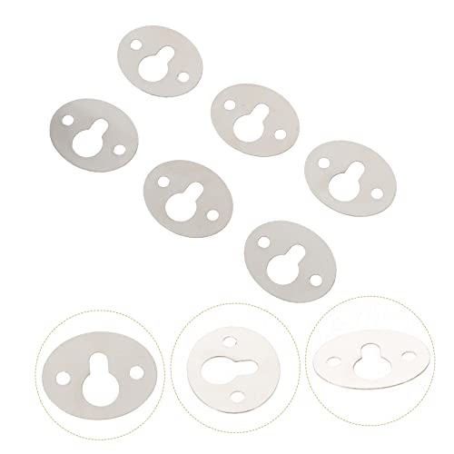 Image of Holibanna 15pcs Keyhole Hangers Shelf Bracket Hangers Removable Hooks for Hanging Easy Install Decorative Parts for Wall