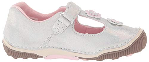 Stride Rite Baby Girls Srt Maisie Mary Jane Flat, Silver, 6 Infant #TOP5