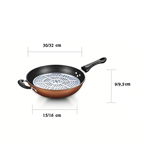 Wok de hierro forjado 32 cm miniatura 2