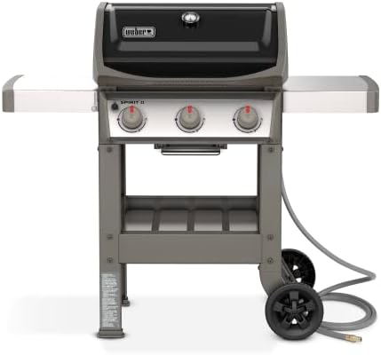 Weber Spirit II E-310 3-Burner Natural Gas Grill, Black