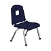 Creative Colors 16CHRB-FS-BR Split-Bucket Chair, Ball Glides, 16" Height, Fuchsia Seat and Back, Burgundy Frame
