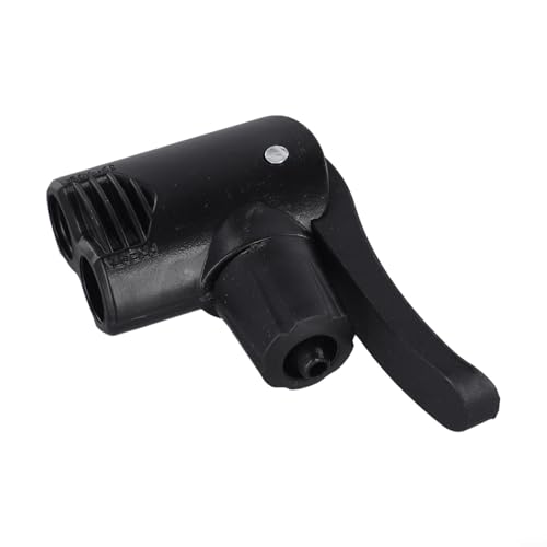 babominimer Adaptador de boquilla de bomba de bicicleta con doble cabezal para inflar bicicletas y pelotas, construcción ABS con bloqueo de pulgar, capacidad de hasta 150 PSI