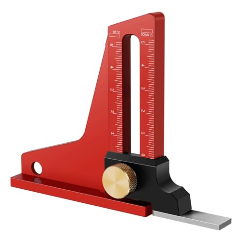 Règle de mesure de profondeur pour corriger les erreurs d'ajustement de lame de scie
