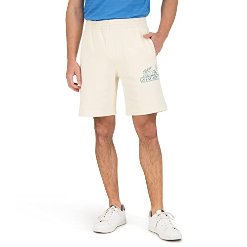 Lacoste Herren Kurze Hose GH5582, Männer Freizeit-Shorts,Loose Fit,Grün,3