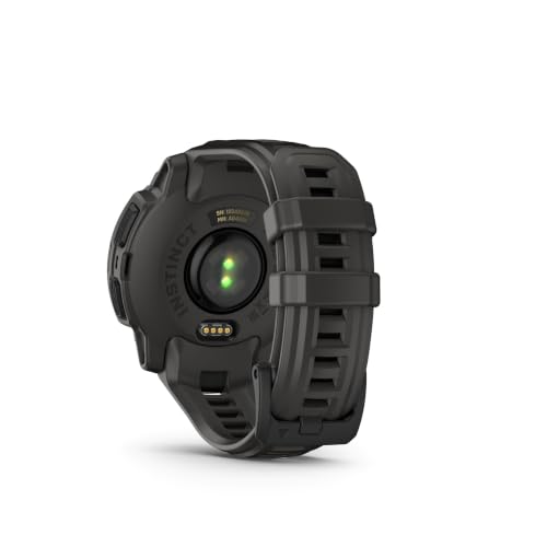 Image of Garmin Instinct E, Rugged GPS Smartwatch, 45mm, Charcoal (Renewed)