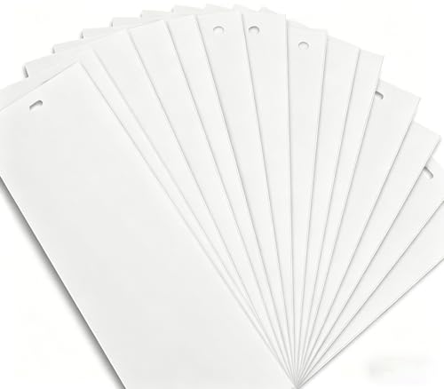 30 Pack 82.5' Vertical Blind Replacement Slats, 3.5' Width White PVC Fire Retardant Trimmable...