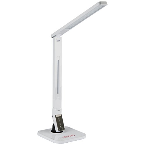 Preisvergleich Produktbild Levivo LED Schreibtischlampe mit 4 Helligkeitsstufen, Weiß