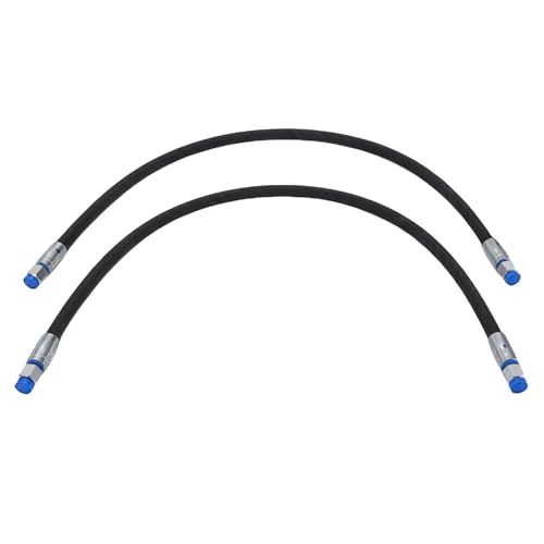 Image of 2PCS Excavator Diverter Valve Hoses, 1 /4in Interface 60 MPa 8702PSI Excavator Throttle Valve Hose Replacement, Hydraulic Capabilities Optimization, for Hydraulic Excavators