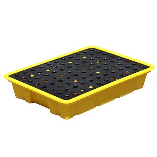 Plataforma para derrames modular que retiene fugas de tanques en naves industriales