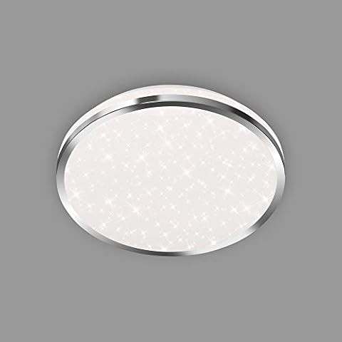 Luz de techo LED para baño Briloner con decoración de estrellas Cover