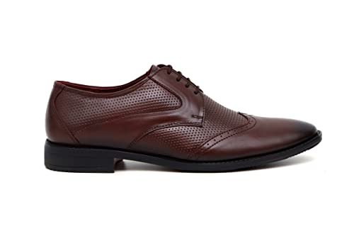 Image of ARAMISH Men's Genuine Leather Brogue Oxford Formal Shoes (UK 5 to 10 UK)