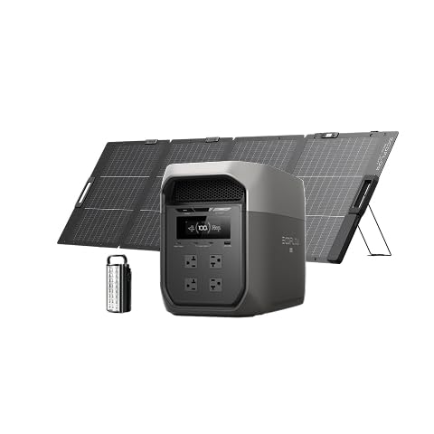 EcoFlow DELTA 3 Max + 220W軽量両面ソーラーパネル セット