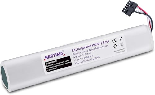 NASTIMA 12V 5000mAh Li-ion Battery Replacement Neato Botvac