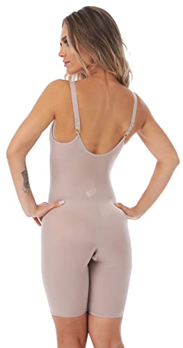 Body Cinta Modelador Redutor Pós Parto e Cirurgia Lucitex (P - 40, BEGE/NUDE)