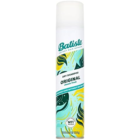 Batiste Dry Shampoo Original 200ml, Fresh & Clean Fragrance, No Rinse Spray to Refresh Hair in Between Washes Cover