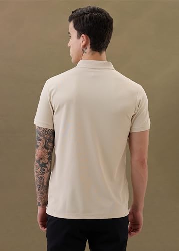 Image of Nostrum Cotton Half Sleeve T-Shirt for Men Boys, Regular Fit, Cherry, Stylish Mens T-Shirts, Polo T Shirt for Man, Collar T Shirts for Men