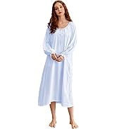 Nanxson Women's Cotton Nightgown – Sleeveless V-Neck Lace Sleep Dress, Plus Size Loungewear