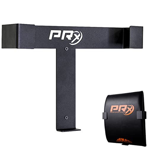 PRx Performance Abmat Storage, Abdominal Exercise Mat Holder, Wall Mounted Exercise Accessory, Made in the USA, Black Powder Coated, Space Saving, Home Garage or Commercial Gym Pad Storage Solution