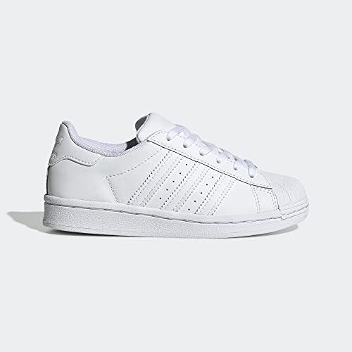 Image of adidas Originals Unisex-Child Superstar Sneaker, White /White /White, 11 Little Kid