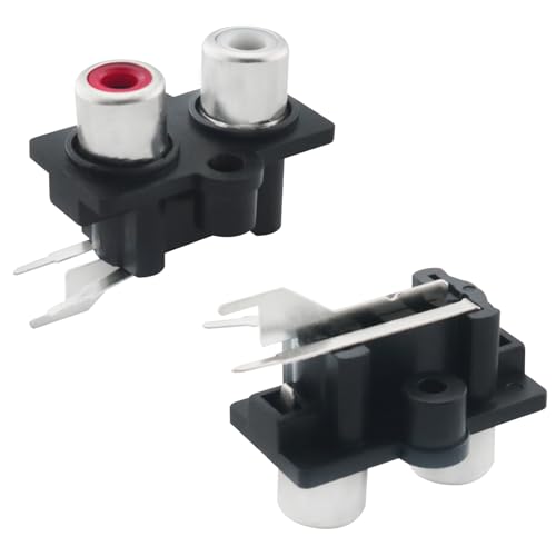 2PCS Conector RCA Hembra 3 Pines para Audio y Video miniatura 1