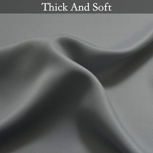 Image of SimpleHome Ombre Room Darkening Curtains for Bedroom, Gradient Grey to Grey White Light Blocking Thermal Insulated Grommet Window Curtain /Drapes for Living Room,2 Panels, 70x84 inches Length