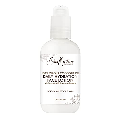 Sheamoisture Daily Hydration Face Lotion for All Skin Types 100% Virgin Coconut Oil for Daily Hydration 3 oz