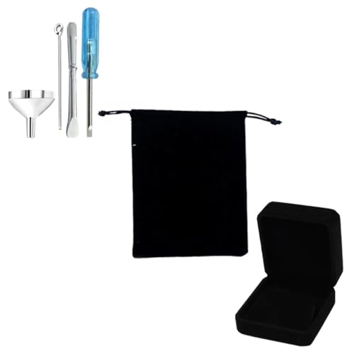 Kit de llenado azul y plata para urnas portátiles y dijes cenizarios 2