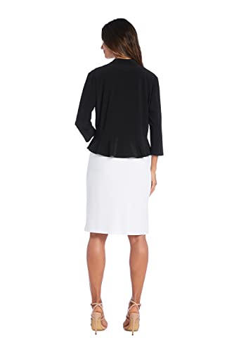 R&M Richards Women's Ruffle Grace Open Shrug3