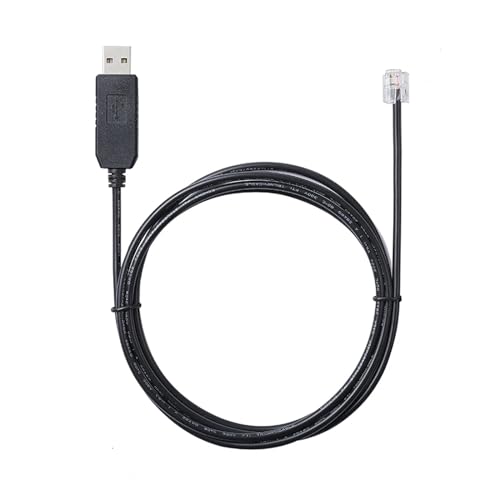 USB RS232 Serial to RJ11 Download Firmware Upgrade Cable, Used to Connect PC to Digital Telescope Computer Unit(1.8M)