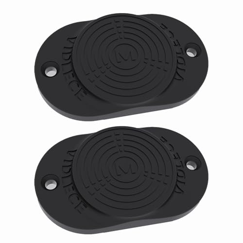 VIDLECE 35 LBS Magnetic Gun Mount for Car, Truck, Desks, Safes, and Walls Concealed Gun Holder for Handgun,Rubber Coated with Adhesive Backing and Screws 2Pack (Black)