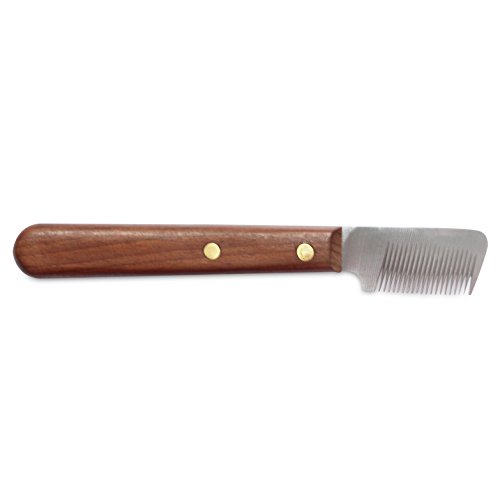 Mars Coat King Professional Dog Stripping Knife Grooming Tool, Short/Wide Blade and Slant Tooth - Right-Handed