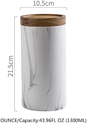Miniatura 7 de YYW Recipientes de cerámica para almacenamiento de alimentos, recipientes de cocina con tapa hermética para granos de café, azúcar y especias