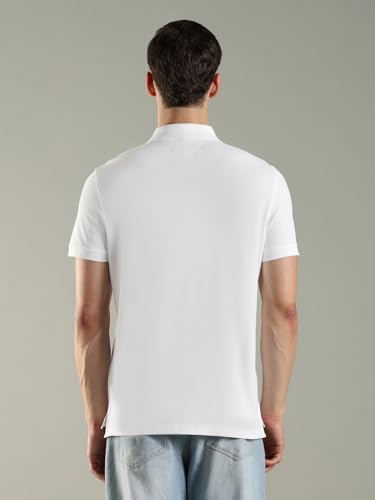 Image of Solid Regular fit Cotton Polo t-Shirt