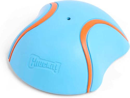 Image of Chuckit! Indoor Super Slider Self-Fetch Squeaky Toy for Dogs - Glides Harmlessly On Most Surfaces - Fun Dog Toys to Keep Them Busy - for Small, Medium, and Large Breeds - Durable Rubber (Pack of 12)