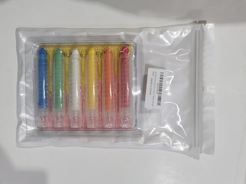 Bavooty Farbige Kreidestifte,Staublose Kreide,Abwaschbare,Staubfreie Kreide mit Verstellbarem Kreidehalter,Ungiftige Farbkreide für Kinder,Drehbare (6)