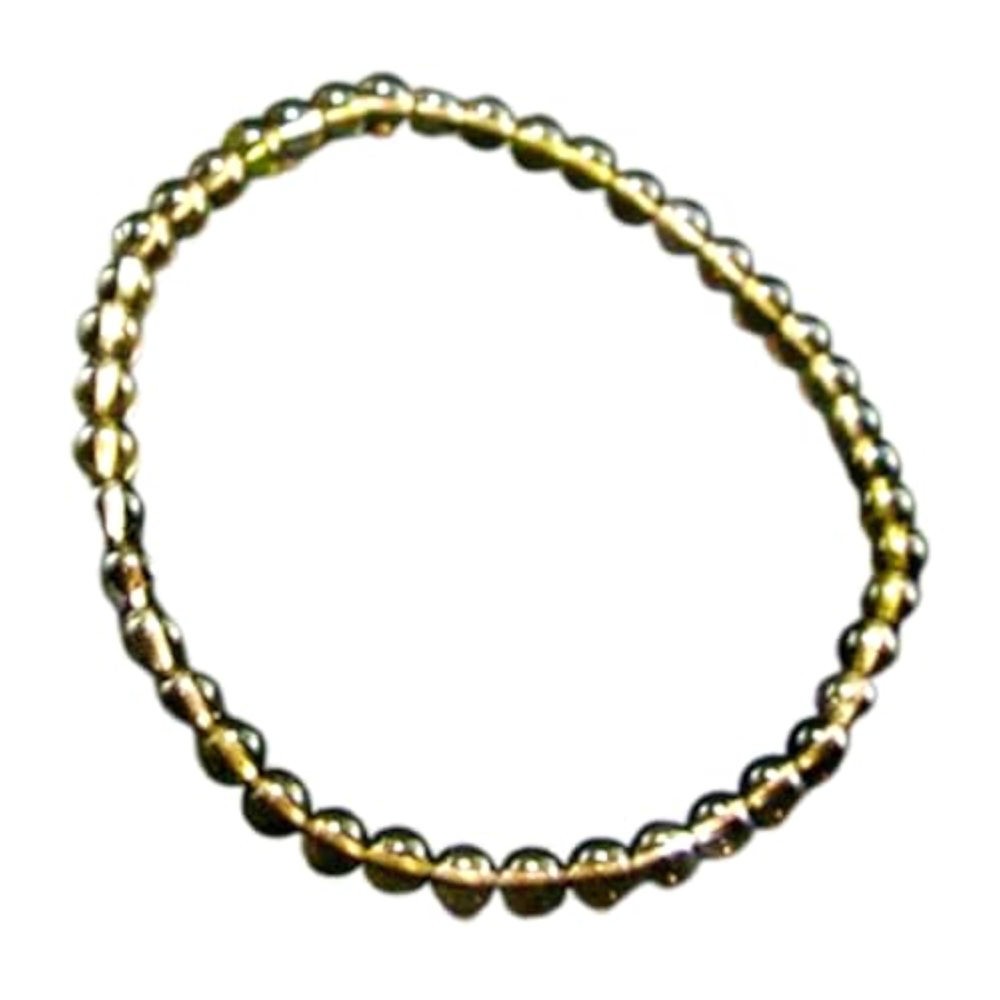 Natural Smoky Quartz 4mm Round Beaded Bracelet, Unisex Healing