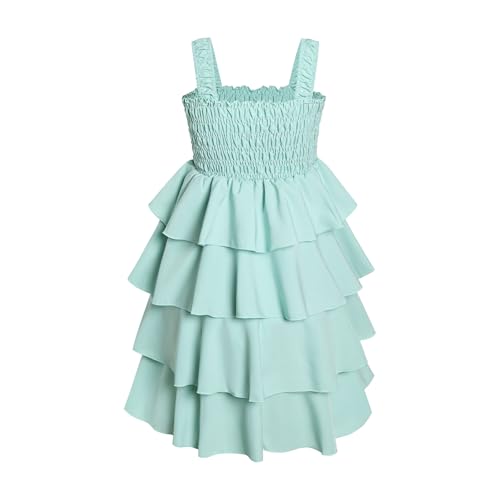 Girls Summer Dress Beach Casual Smocked Maxi Dresses Elegant Sleeveless Dresses2