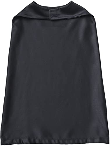 RABBIT SKINS Toddler 100% Satin Polyester Reversible Cape (1111) Black/Black, OSFA