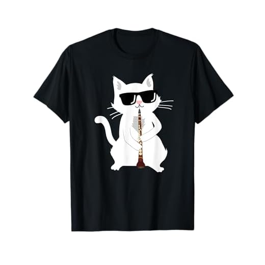 Gato Jugando Oboe Camiseta