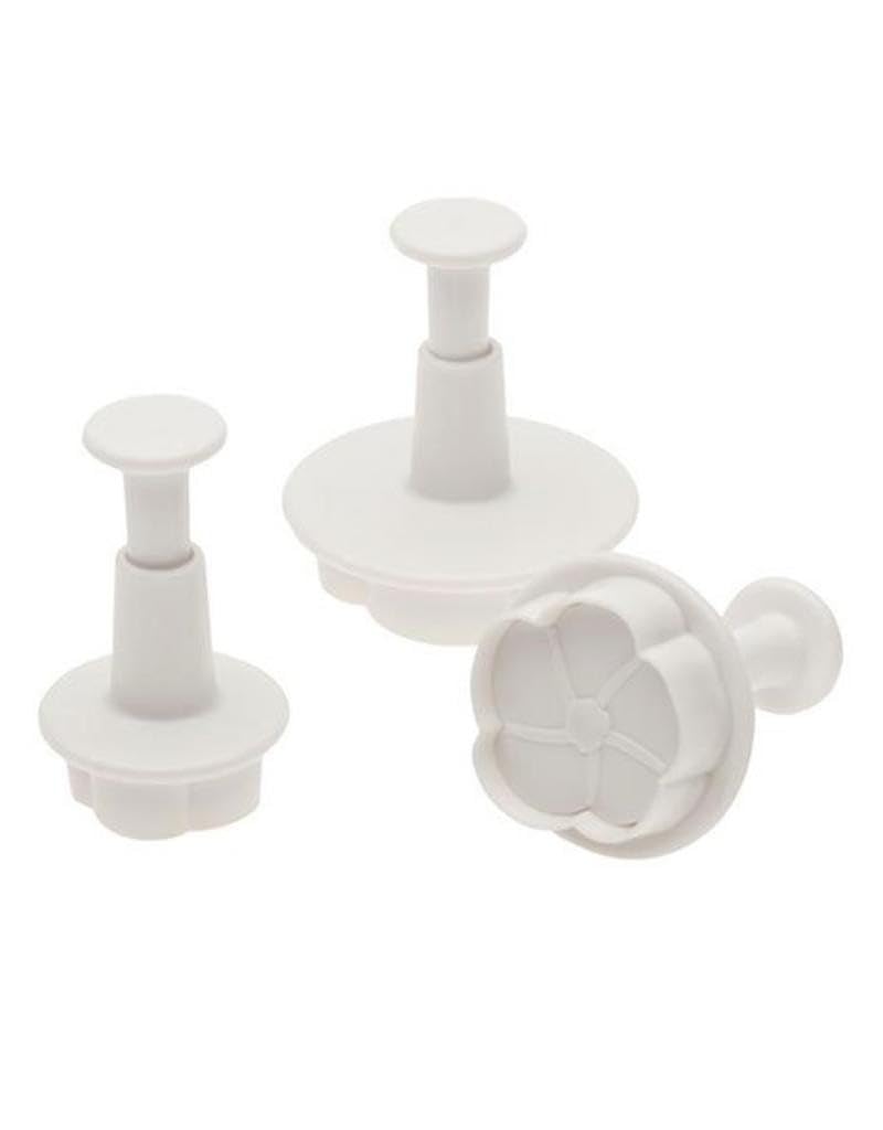 Ateco Ausstechformen für Zuckerpaste, Blumendesign, 3 Stück