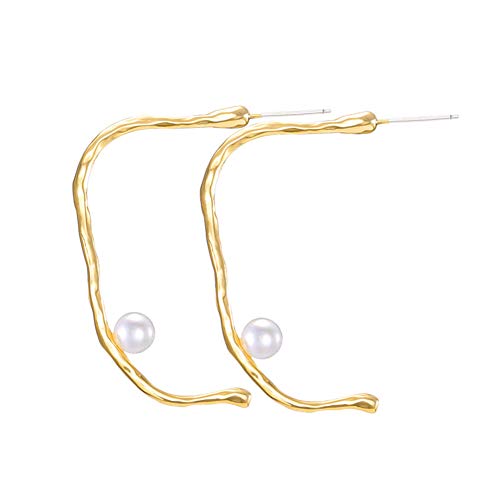 Preisvergleich Produktbild BIGBOBA Persönlichkeit Geometrie Legierung Ohrstecker Eröffnung Anhänger Ohrringe Damen Schmuck Ohrstecker 4.1cm