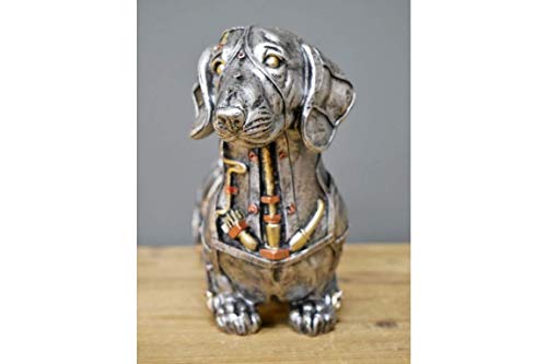 Steampunk Sausage Dog Miniature Dachshund Figure H: 18cm W: 31cm D: 9cm DI: 6582 steampunk buy now online