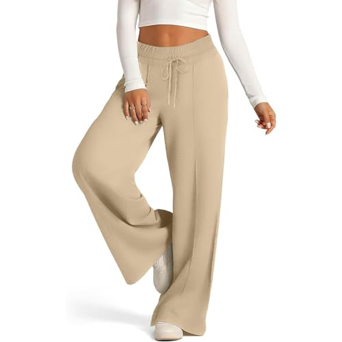 Wide Leg Sweatpants Women High Waisted Baggy Joggers Loose Fit Athletic Sweatpants Soft Lightweight Joggers 2025