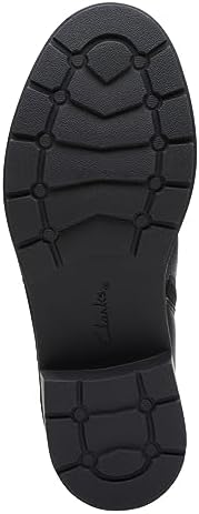 Clarks Women's Hearth Rose Mid Calf Boot, Black Leather, 7 Wide | Image 7