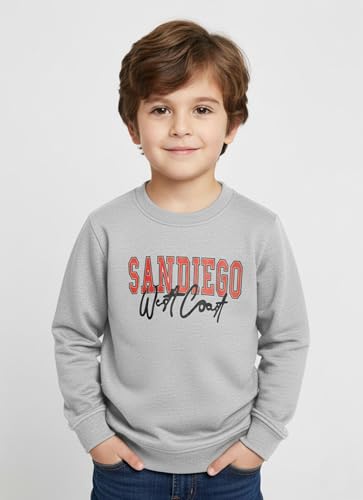 Image of Mack Jonney Boys Printed Fleece Sweatshirt - Warm Winter Pullover for Kids -M5367