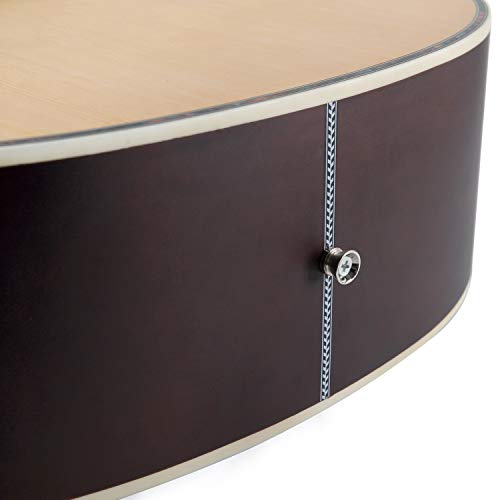 Home Game Acoustic Guitar Full Size Spruce Cutaway for Beginners Students Kids with Advanced Kit, 41 Inches, Right Handed - Thumbnail 5
