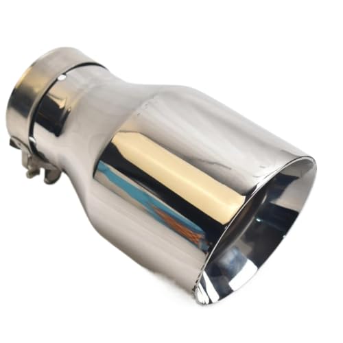 Embout echappement inox 304 universel avec entrée 2.5 pouces et sortie biseautée 4 pouces