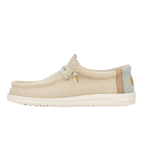 HEYDUDE Wally Jute Zapatillas Hombre calzado casual transpirable de lona y yute