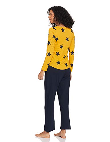 Image of A.T.U.N. (ALL THINGS UBER NICE) Womens Printed Cotton Relaxed Fit Sleepwear Clothing Set | Tees with Pyjama Set