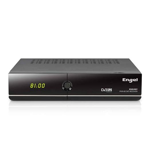 Engel RS8100Y - Receptor TV satélite HD PVR con WiFi, Negro